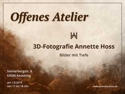 Offenes Atelier bei 3D-Fotografie Annette Hoss